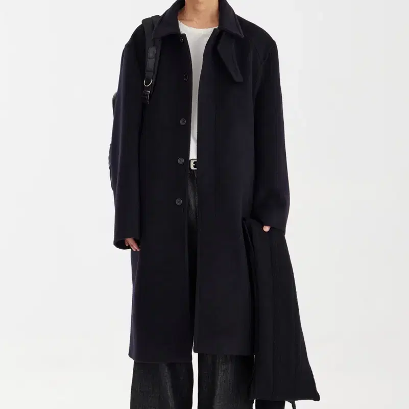 youth 23fw mac coat 네이비 L