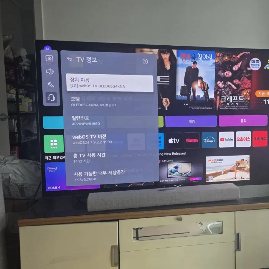 2024 LG 플래그쉽 OLED G4 65인치