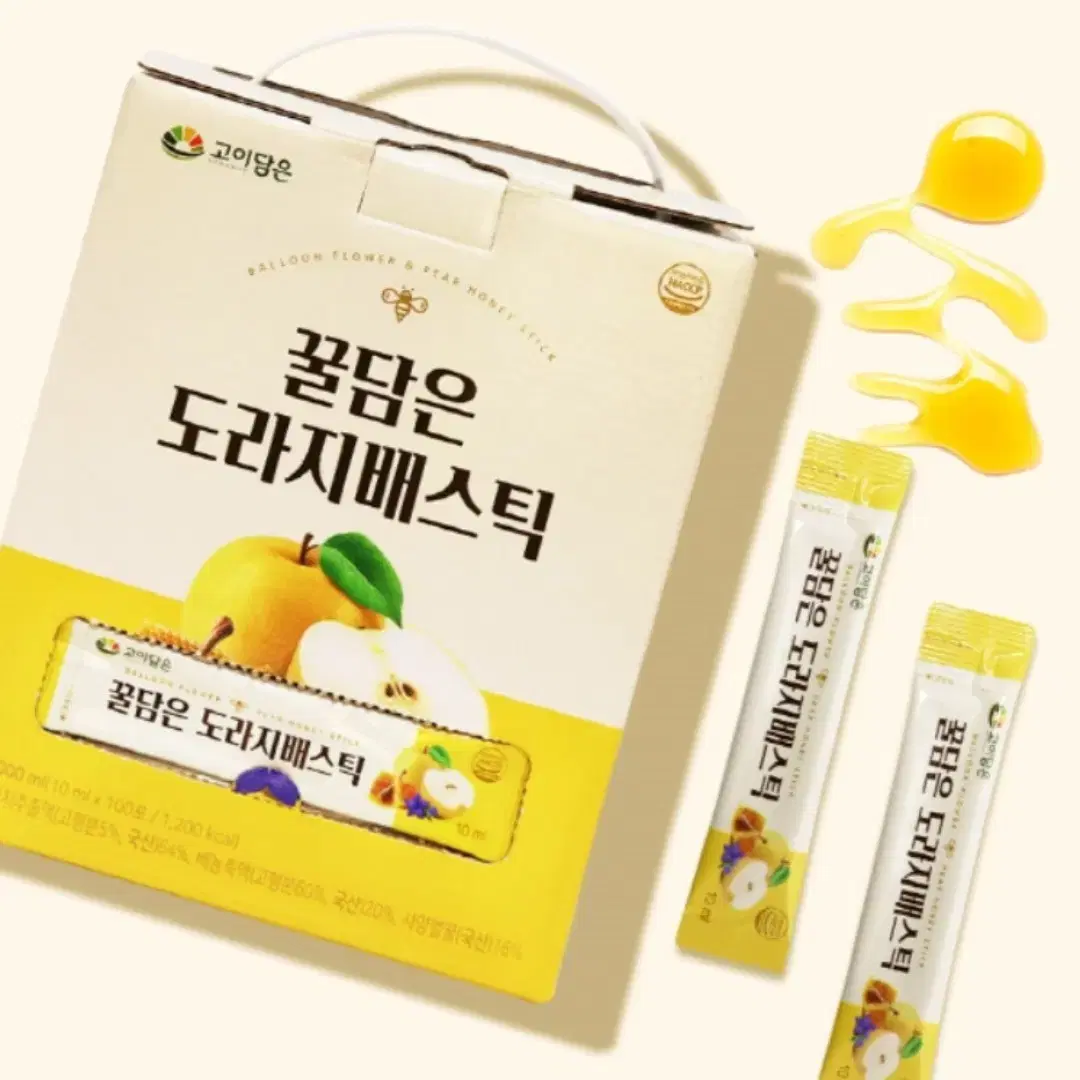 국내산 꿀담은 도라지배 스틱 10ml 100포 설 추석 명절 효도 선물