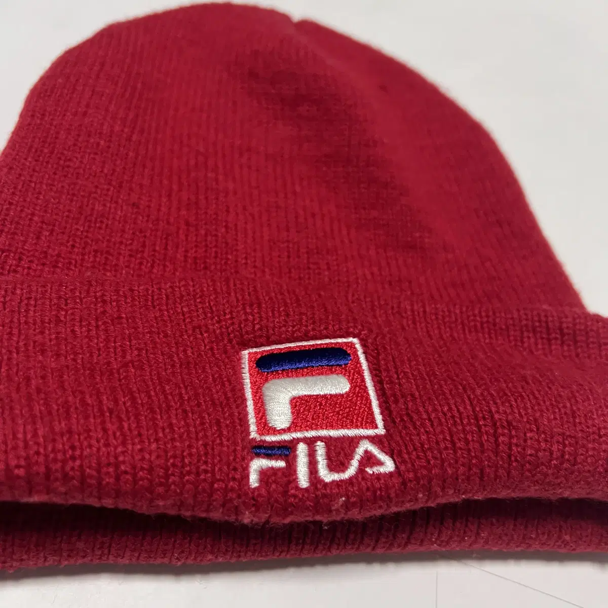 FILA 휠라 레드컬러 비니(OS)