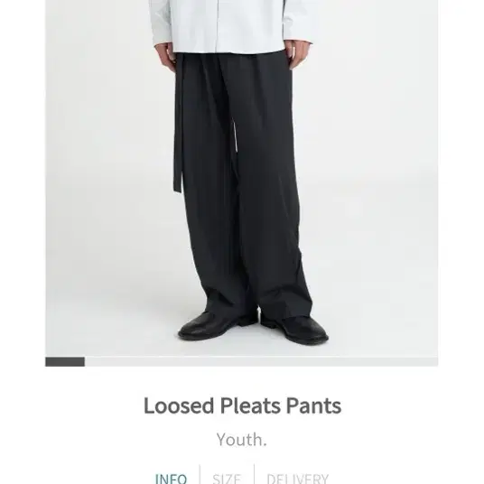 유스 Loosed Pleats Pants