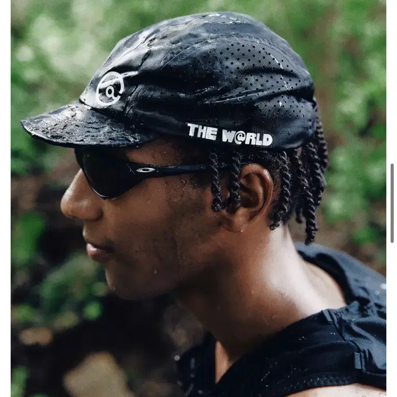 thewarld Reflective Logo Cap Black