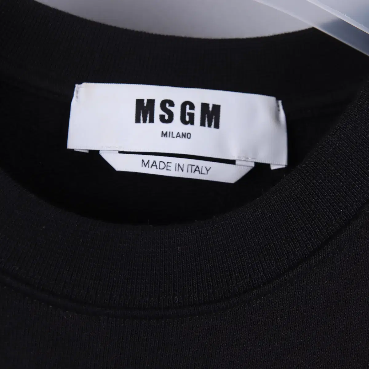 (여성) 엠에스지엠 MSGM 로고 맨투맨 블랙 (XS)