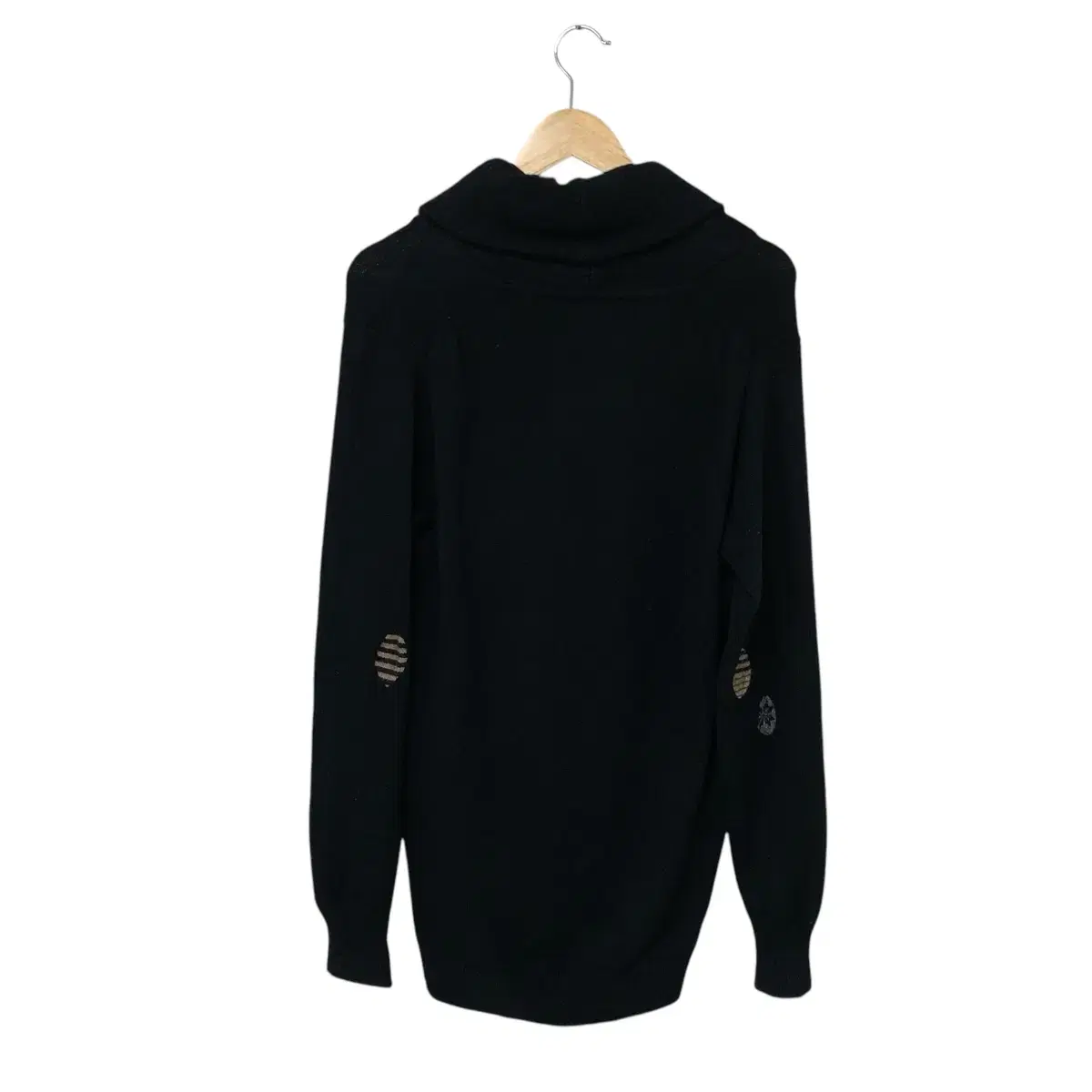 바버 hoodie long knit Black M 니트원피스 영국빈티지