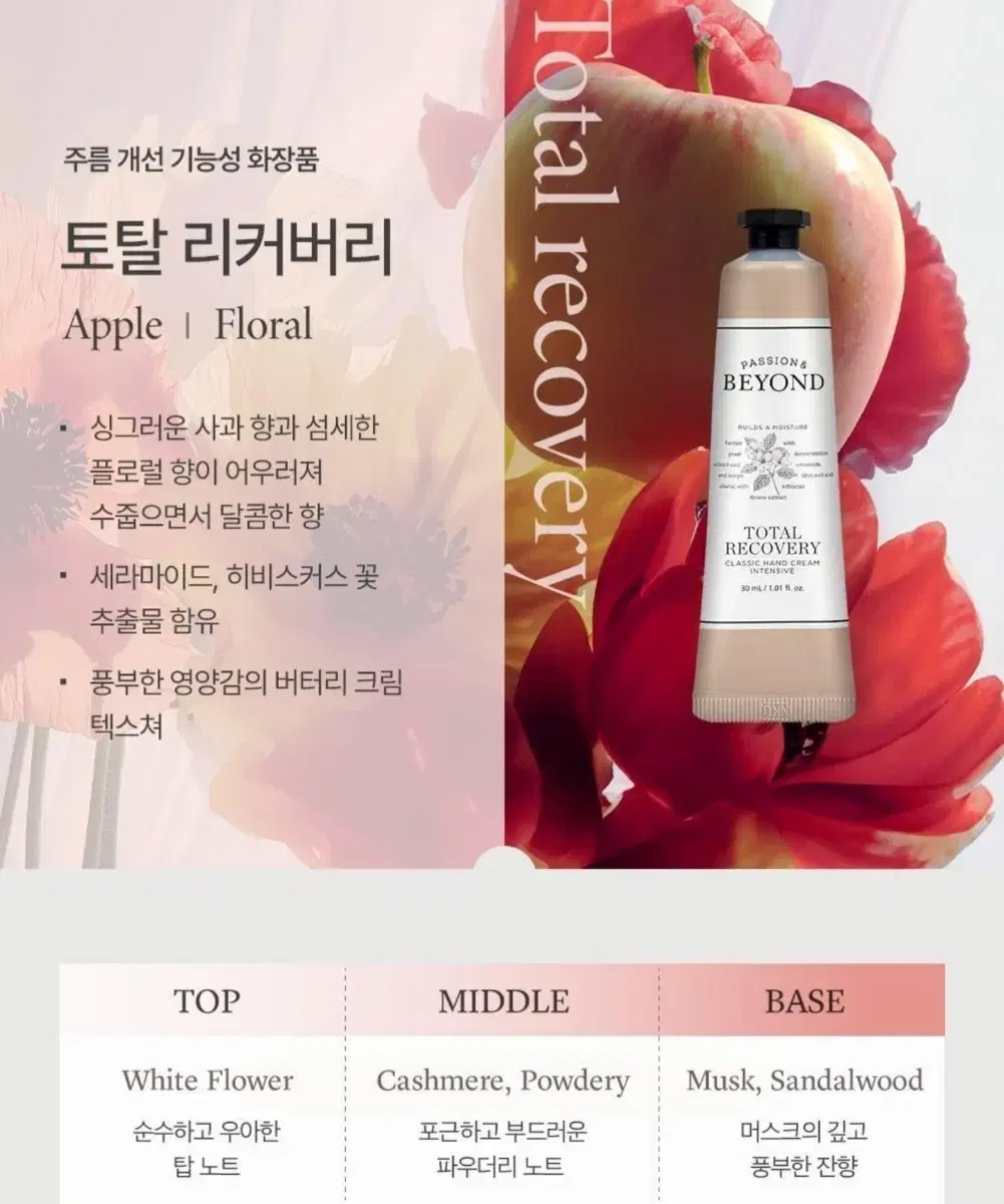 [새상품] 비욘드 핸드크림 토탈 리커버리 30ml