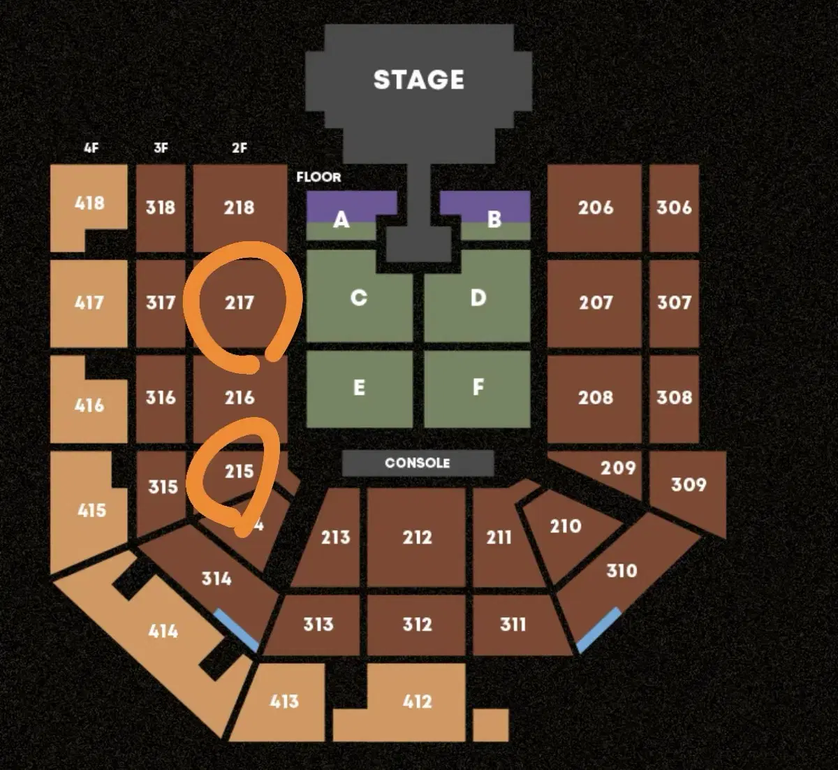 태양 콘서트 2/2(일) 2층 연석