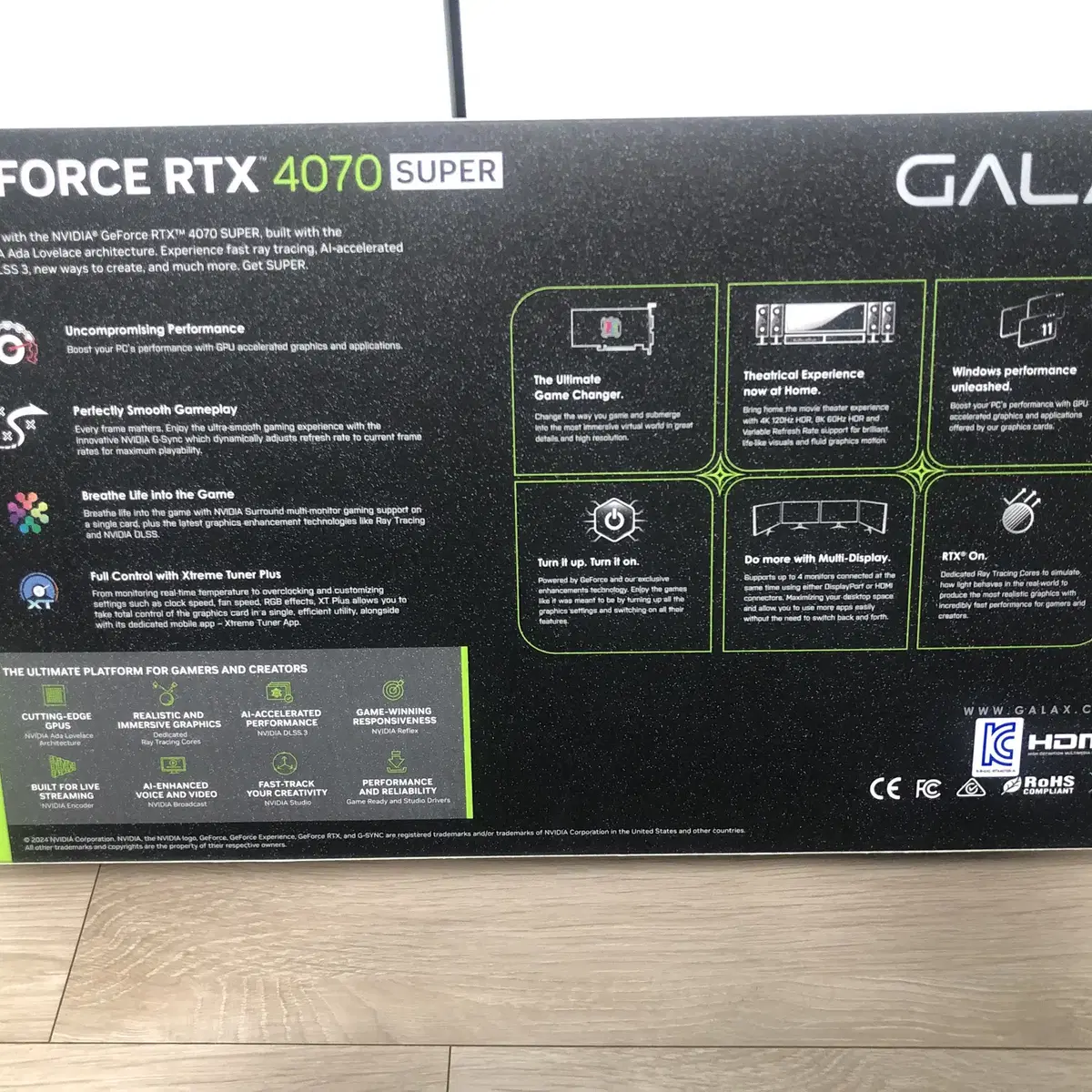 미개봉) RTX 4070 SUPER EX GAMER WHITE OC