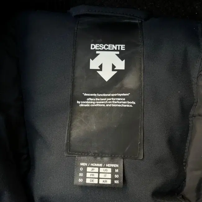 105 DESCENTE JUMPER 데상트 패딩 점퍼