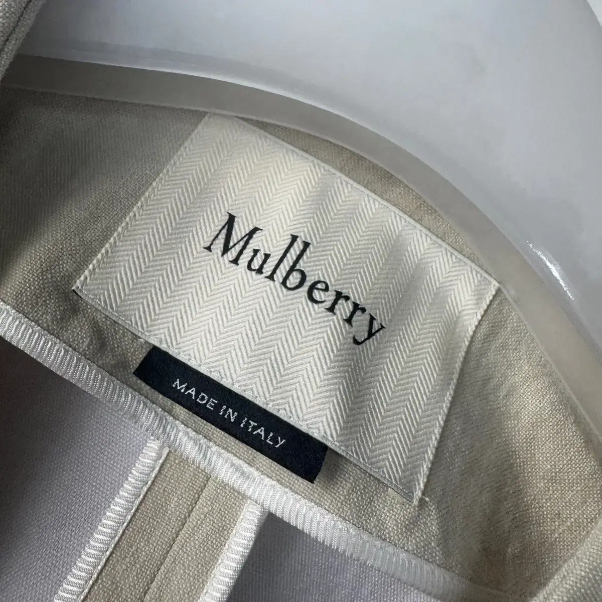 멀버리 Mulberry 린넨 롱 코트 베이지