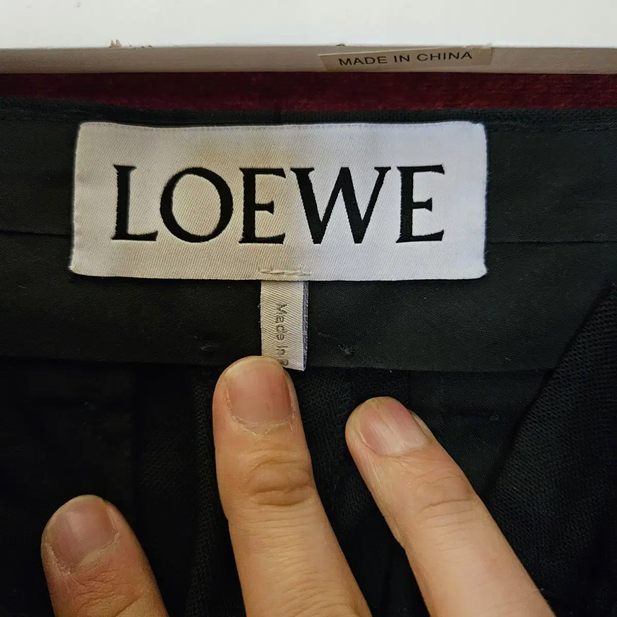 로에베(LOEWE) 핀턱 와이드 슬렉스 36size