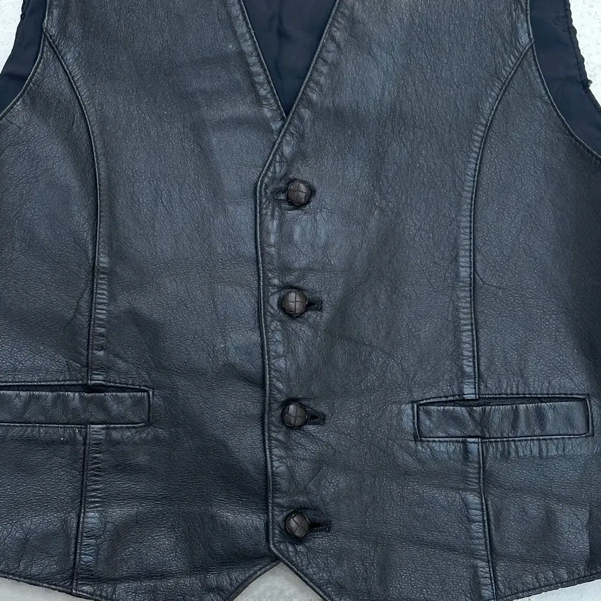 소가죽 조끼 leather vest