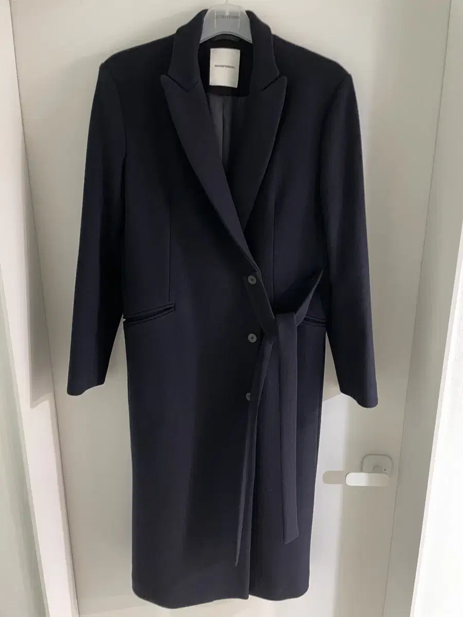 르917 LE917 SIDE BELTED COAT [NAVY]