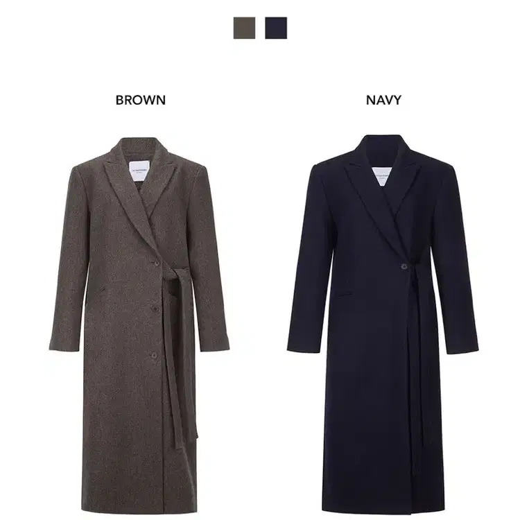 르917 LE917 SIDE BELTED COAT [NAVY]