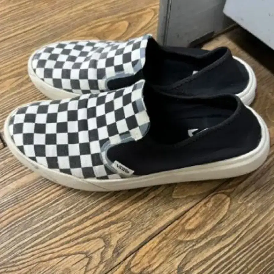 반스 VANS 체커보드 슬립온 270 컴피쿠쉬 뮬