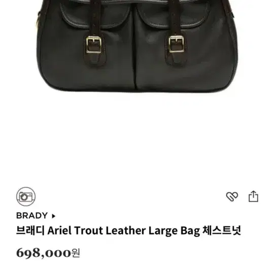 브래디백 아리엘 Trout Leather Large Chestnut