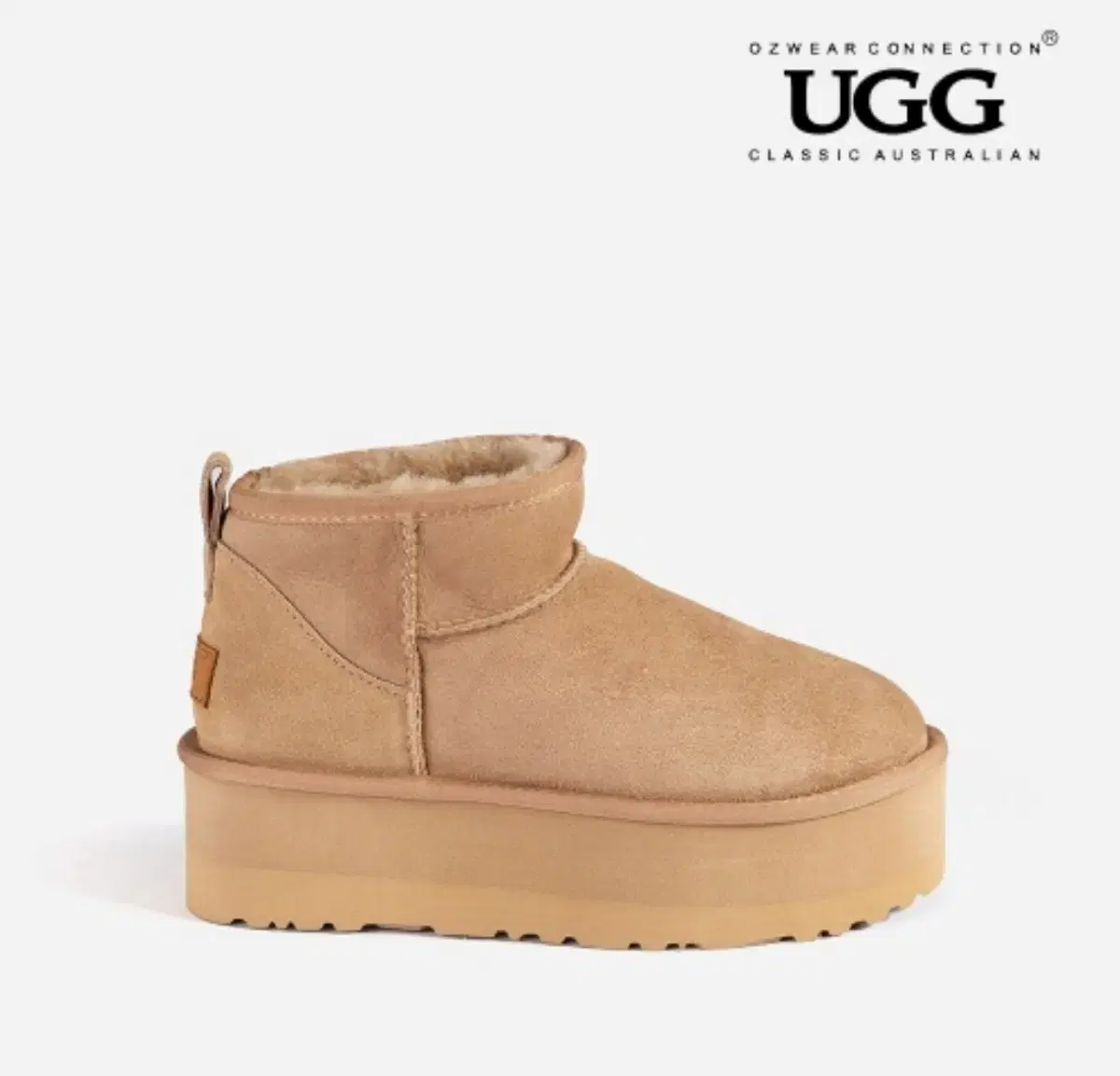 UGG Platform Ultra Mini Bronze 38 Size 240-245