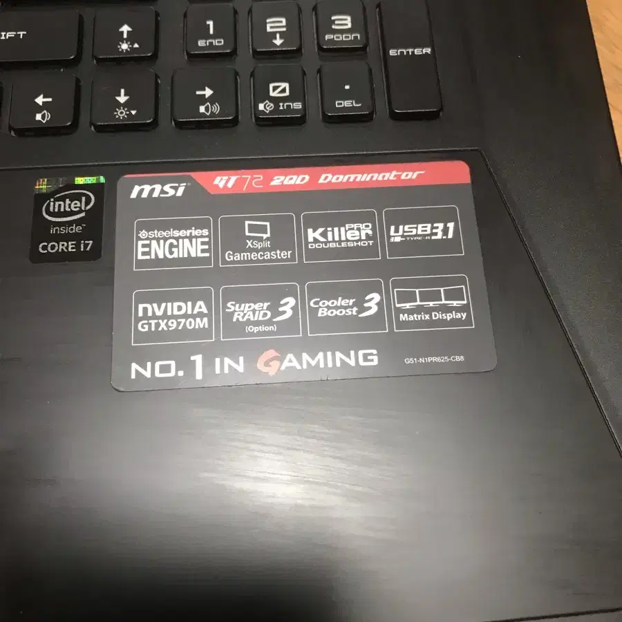 17인치 게임 전용 노트북 msi gt72 2qd