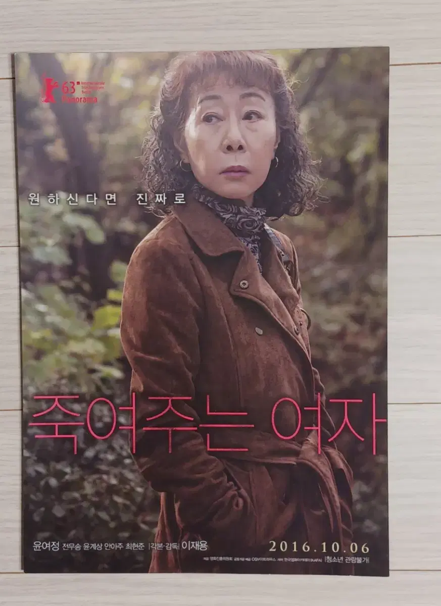 윤여정 윤계상 전무송 죽여주는여자(2016년)전단지