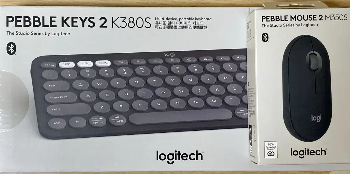 로지텍 블루투스 키보드k380s / 마우스m350s