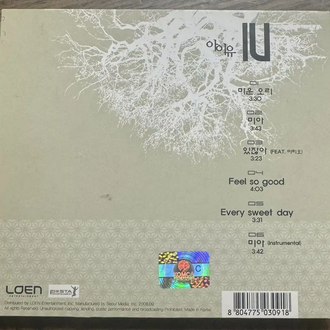 아이유 lost and found cd