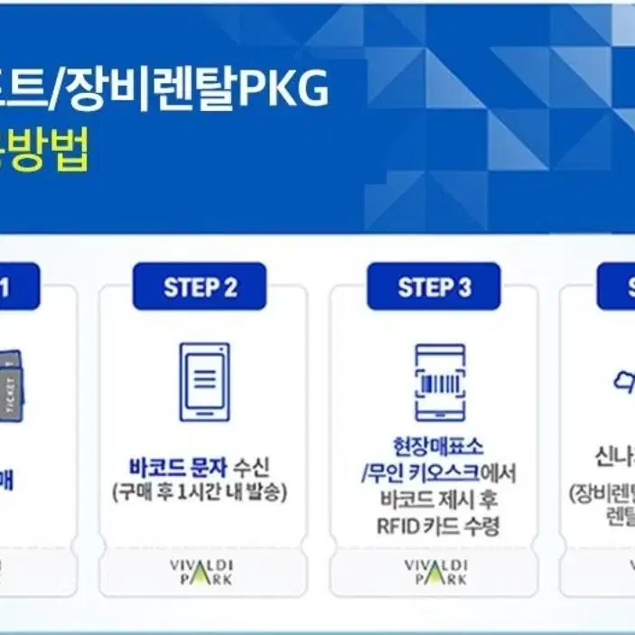 비발디파크 (주중/주말/공휴일) 리프트 6시간+장비렌탈(스키/보드1택)