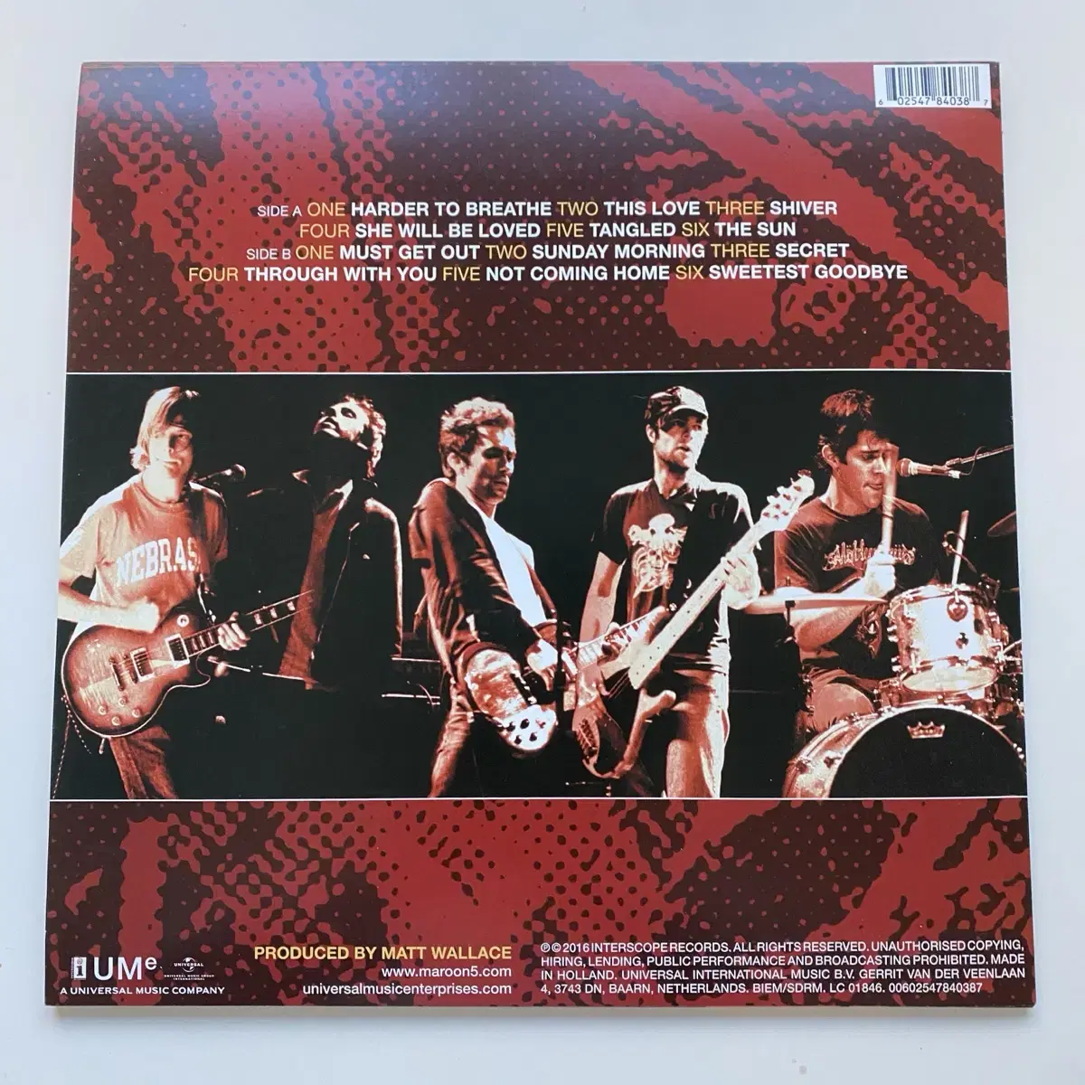 마룬5 maroon5 lp 바이닐