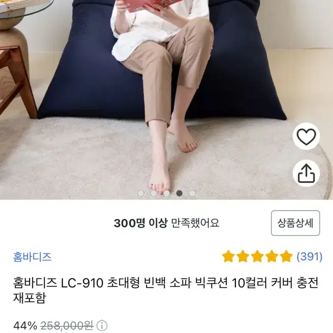 나혼자산다 나온 대형 빈백 홈바디즈 LC-910