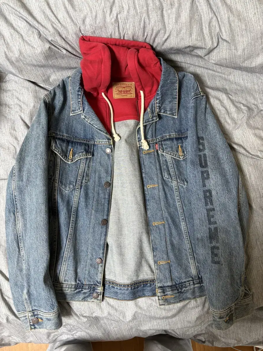 Supreme Levi's Trucker Hoodie Jacket