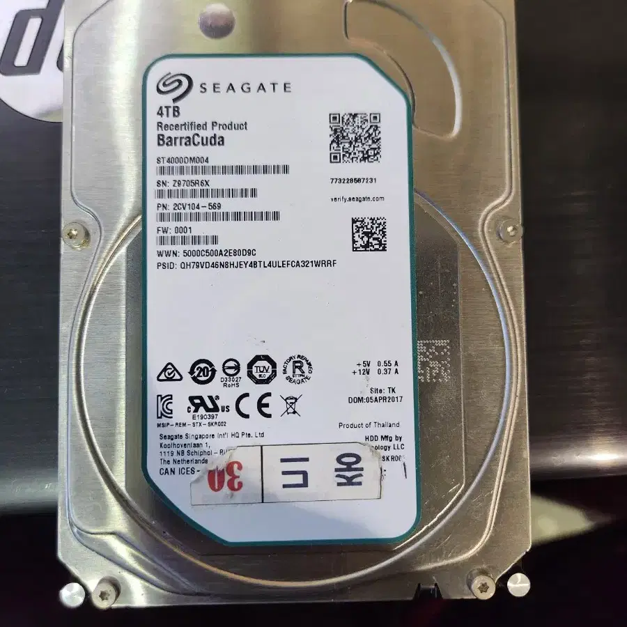 seagate 3.5 4TB hdd