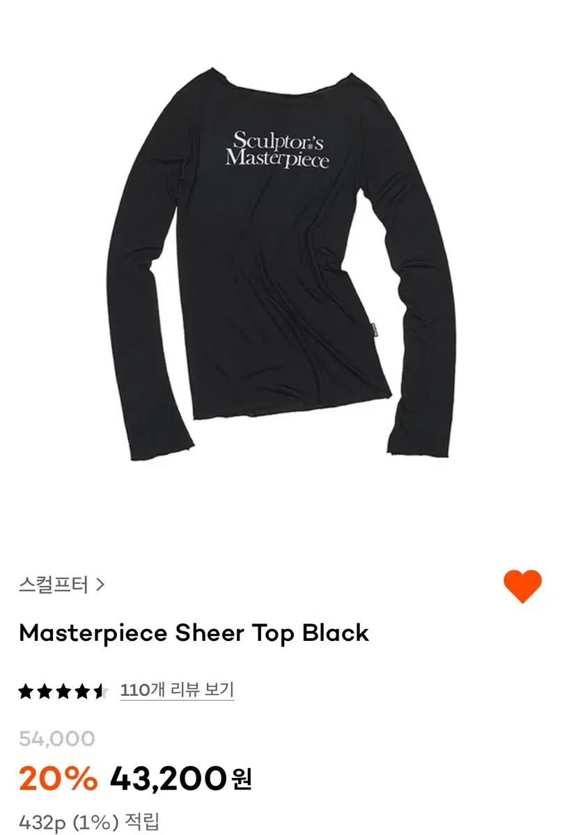 스컬프터 masterpiece sheer top