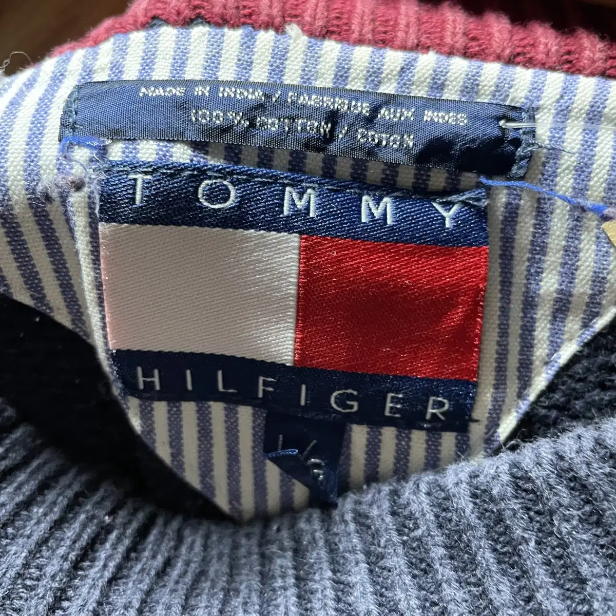 90s Tommy Hilfiger 타미힐피거 케이블 니트