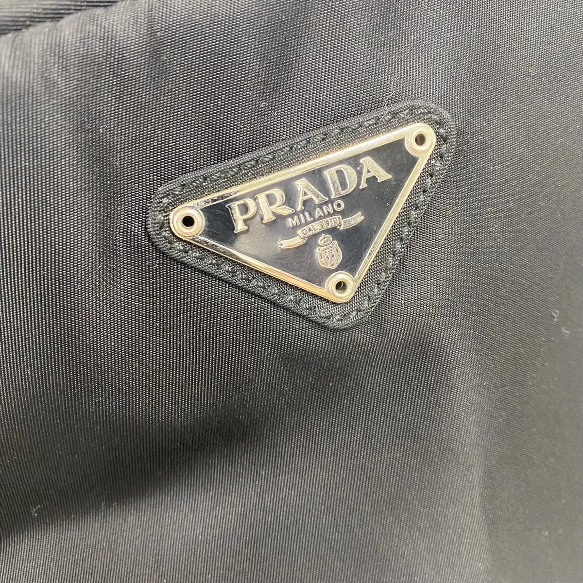 PRADA/빈티지 프라다 삼각로고 포코노 블랙 나일론 토트백 / 서류가방