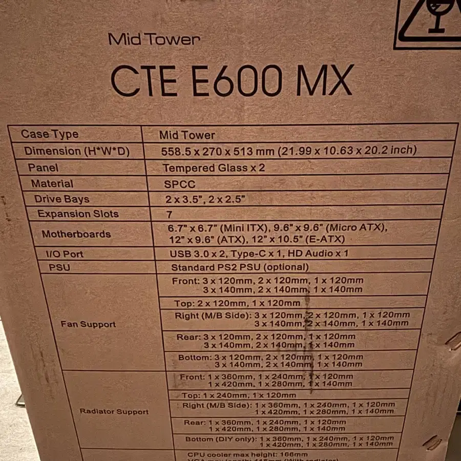 써멀테이크 CTE E600 MX