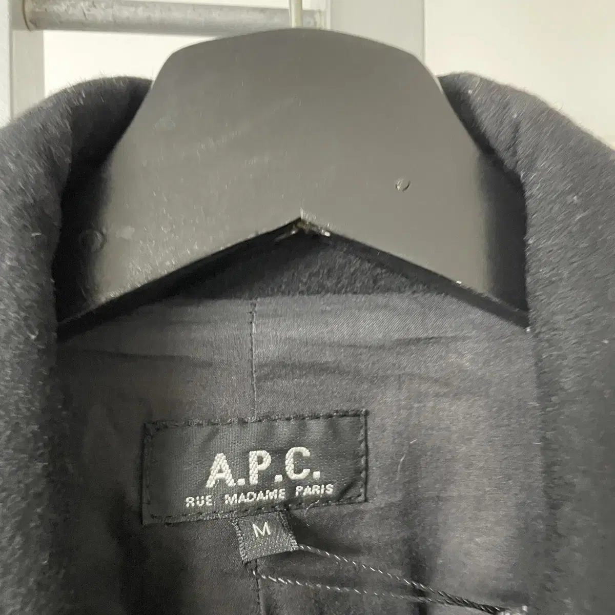 APC 아페쎄 더블 코트 블랙 M(W)