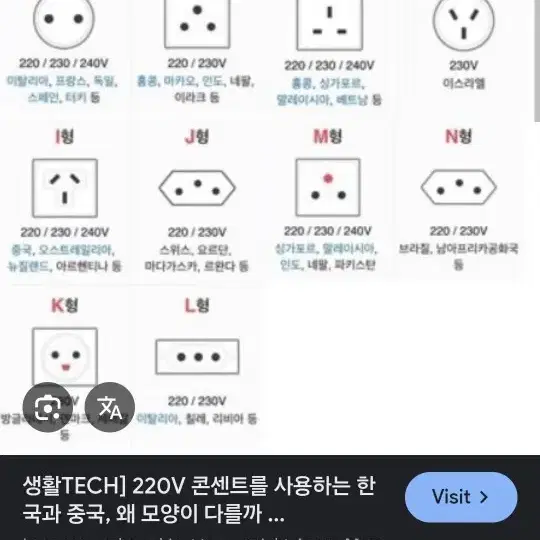 중국 미국 캐나다 콘센트 플러그 충전기