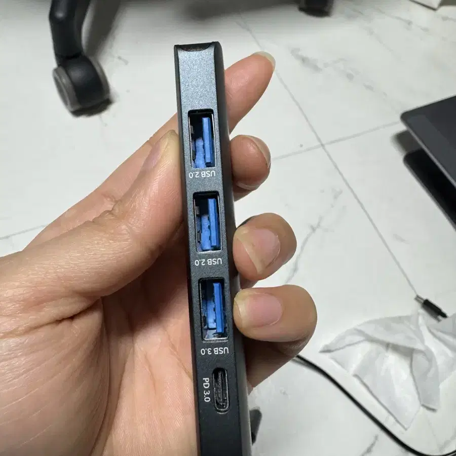 멀티허브 5in1 USB C-Type HDMI 4K지원 미러링 빠른전송