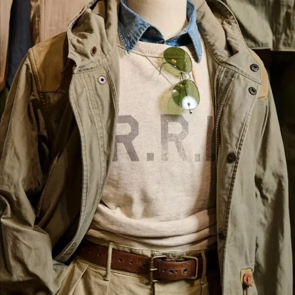 RRL 더블알엘 24FW 로고 맨투맨