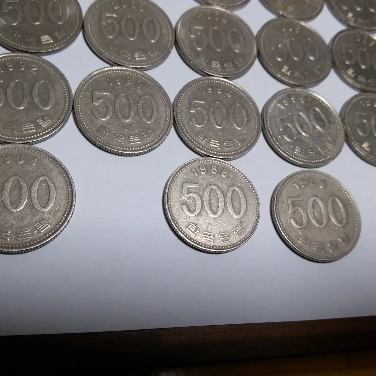 500원 동전 1982~2018년 사용제