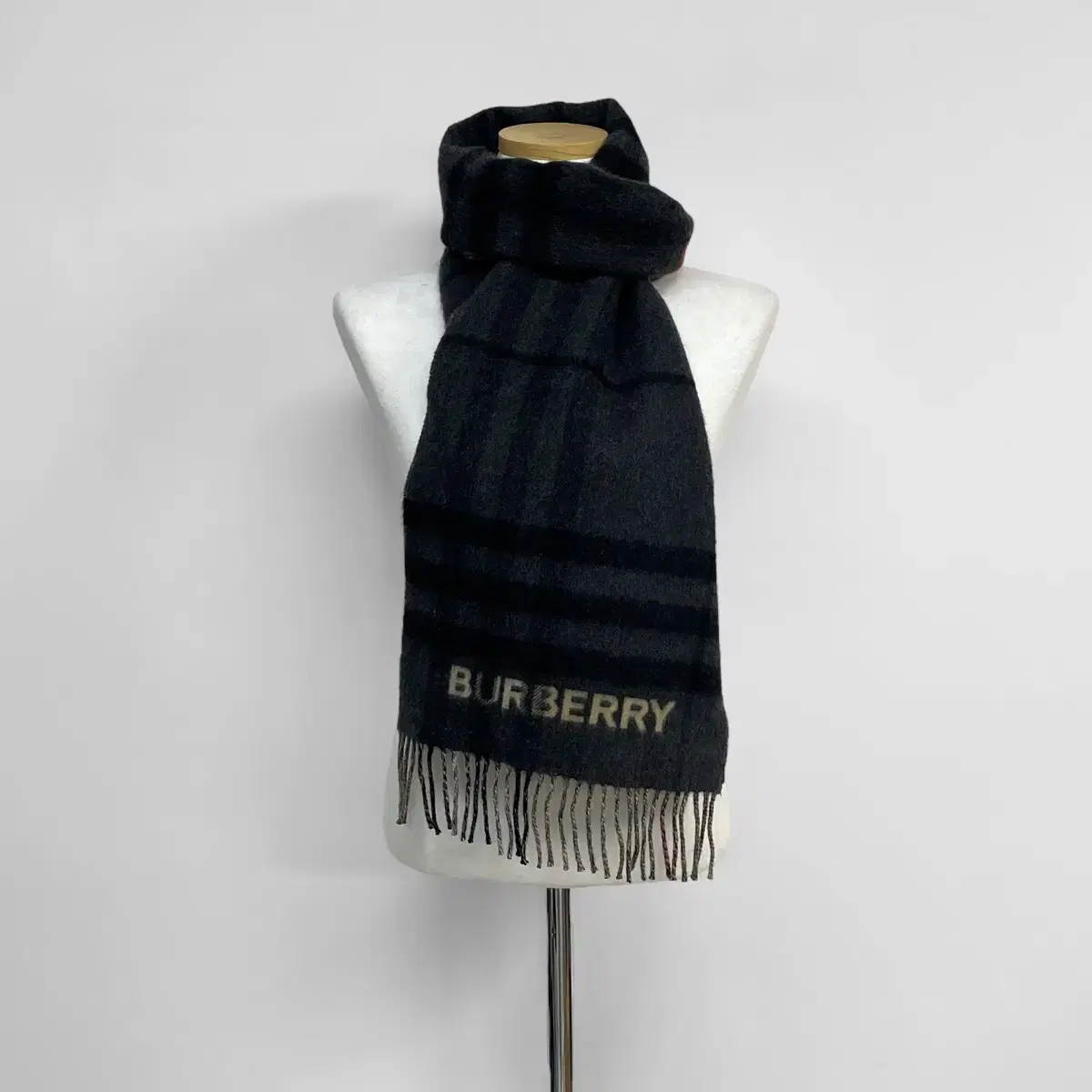 버버리 Burberry 컨트라스트 캐시미어 양면 스카프