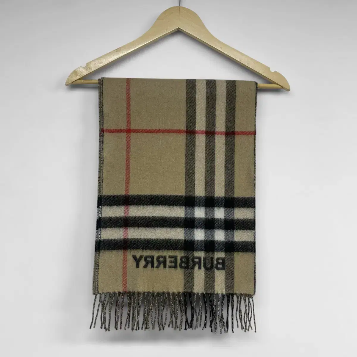 버버리 Burberry 컨트라스트 캐시미어 양면 스카프