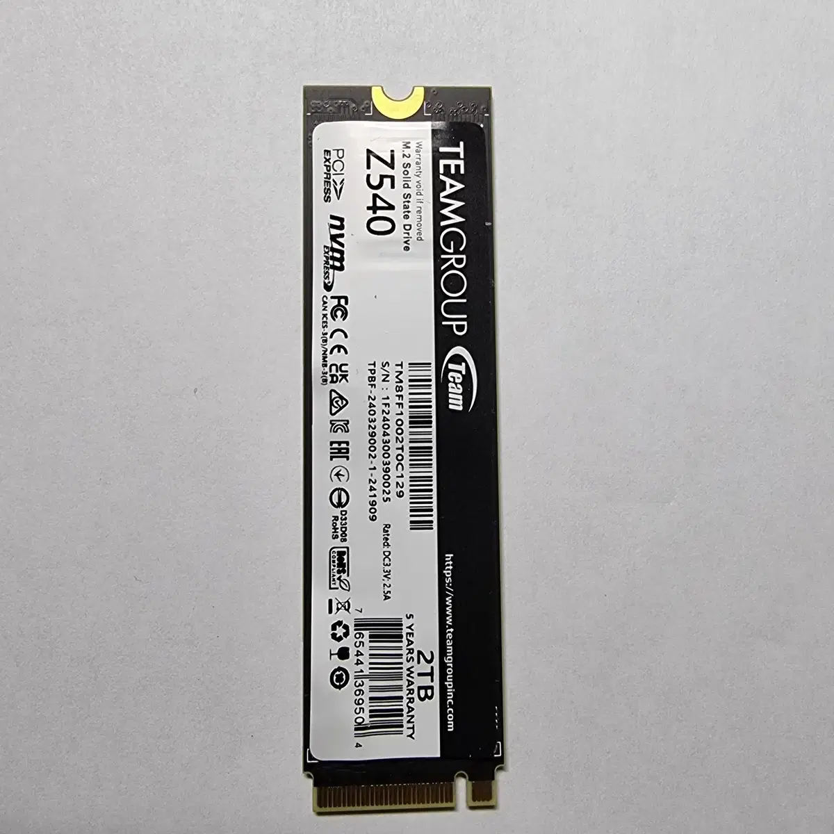 SSD 팀그룹 T-Force Z540 M.2 NVMe (2TB)판매