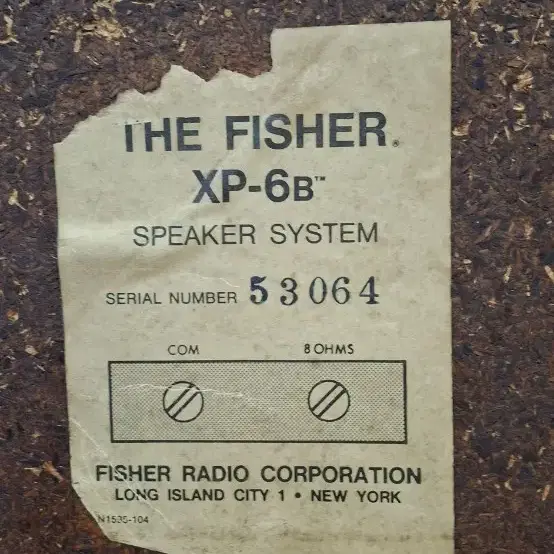 THE FISHER XP-6B speaks