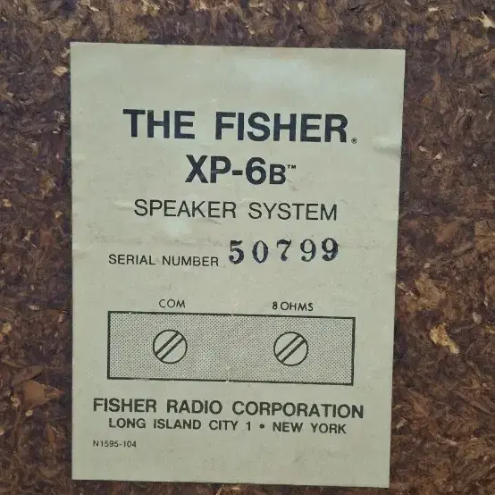 THE FISHER XP-6B speaks