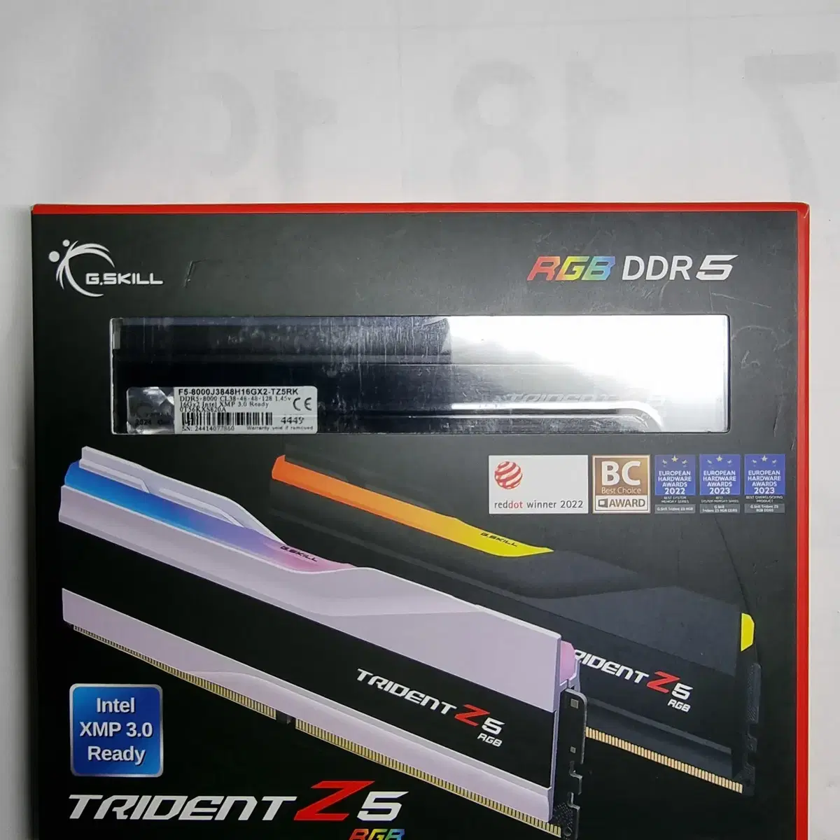 RAM GSKILL DDR5 8000 RGB 블랙 32GB(16GB 2개