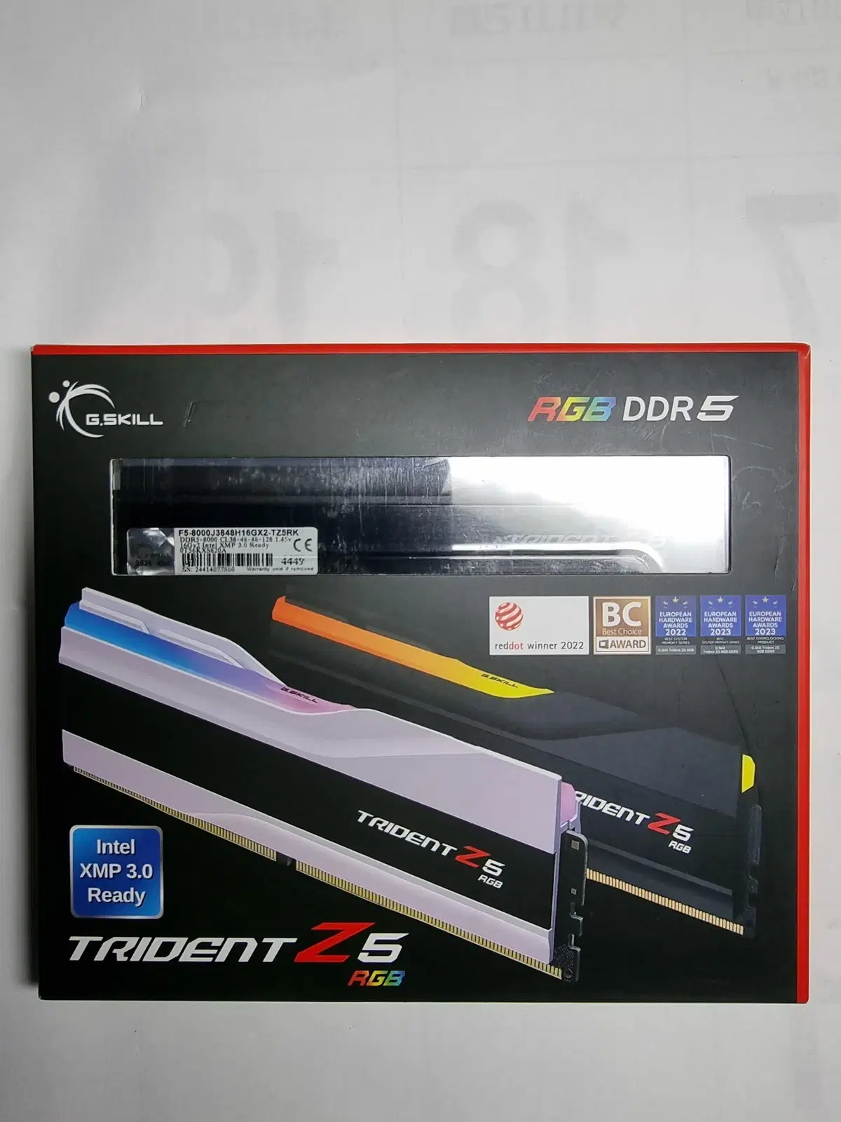 RAM GSKILL DDR5 8000 RGB Black 32GB (2 x 16GB)