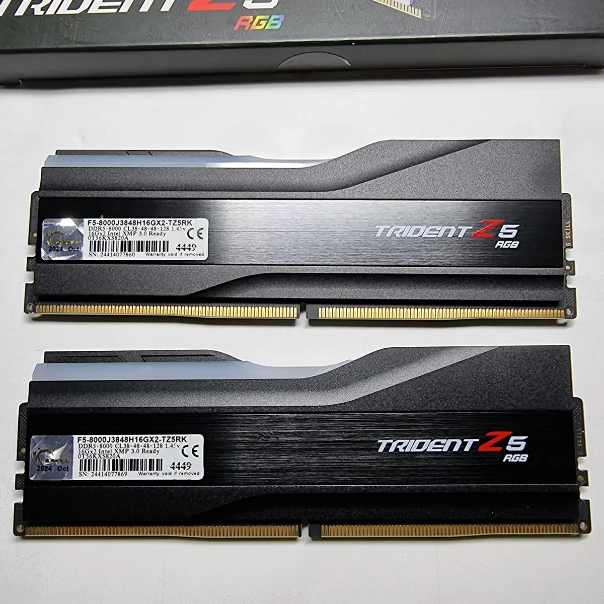 RAM GSKILL DDR5 8000 RGB 블랙 32GB(16GB 2개