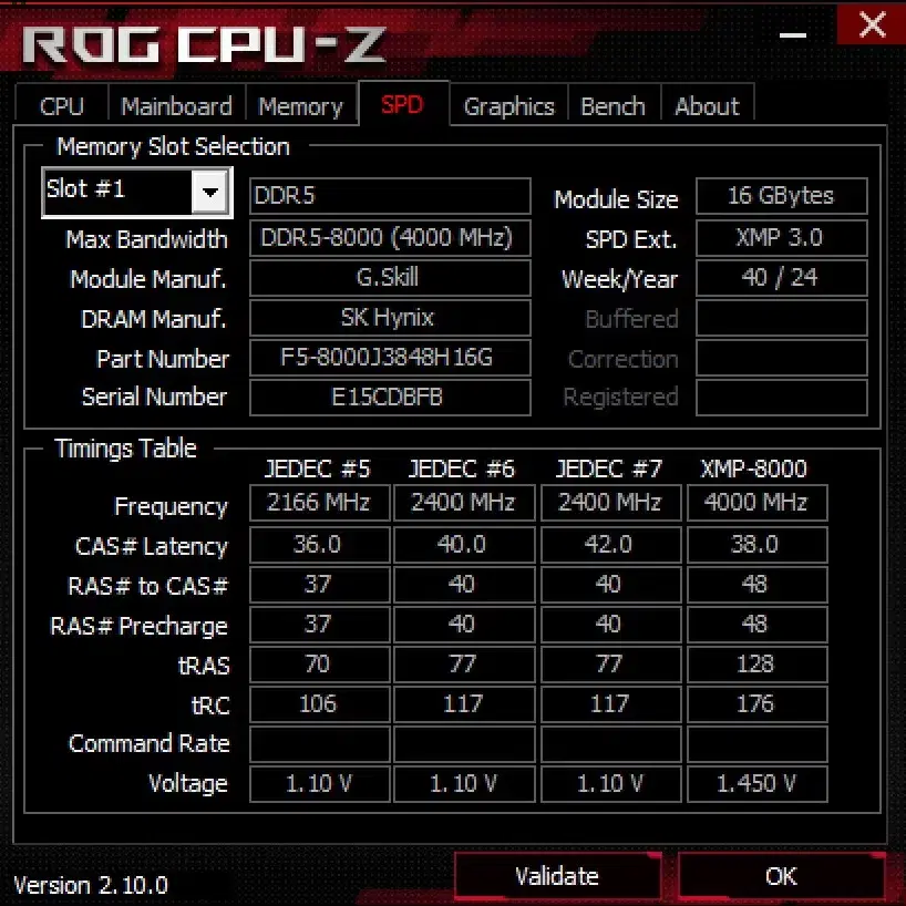 RAM GSKILL DDR5 8000 RGB 블랙 32GB(16GB 2개