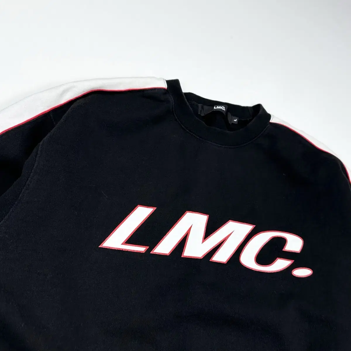 LMC (엘엠씨) 오레오 블랙 헤비 코튼 맨투맨 (L)