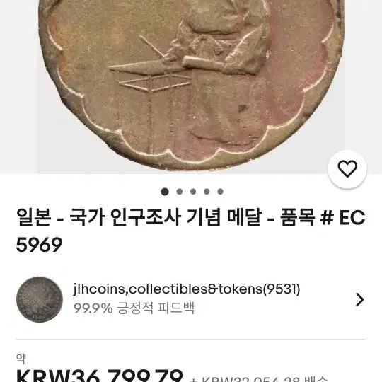 1920년 발행 일본 기념 메달