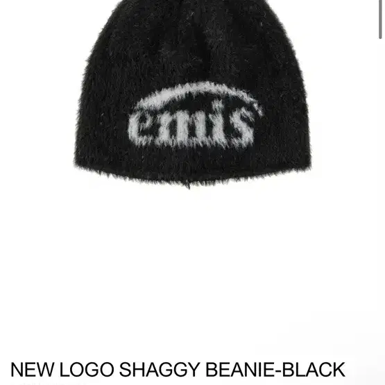 이미스 NEW LOGO SHAGGY BEANIE-BLACK